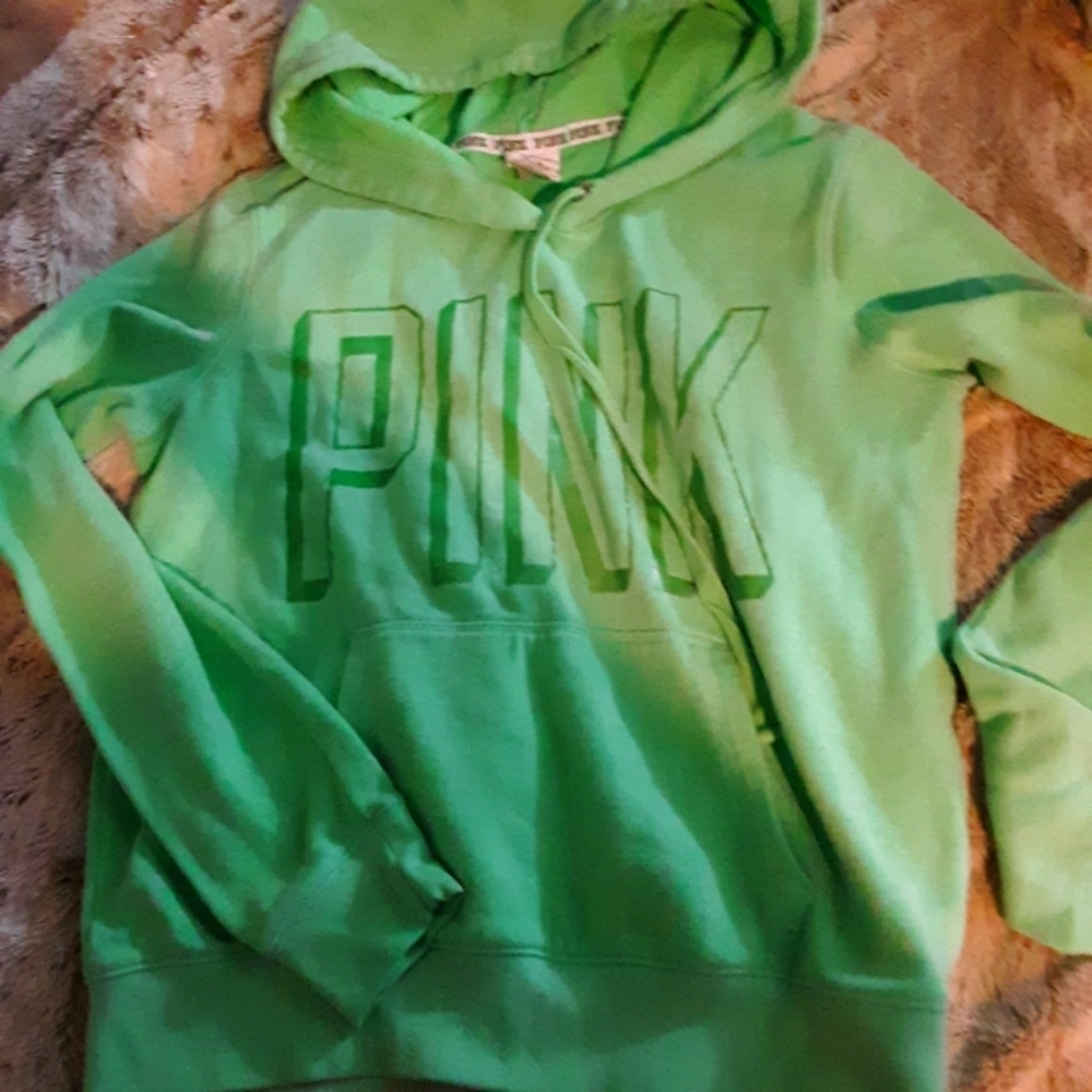 Pink hooded sweatshirt